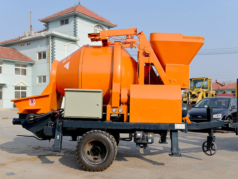 concrete mixer pump with diesel engine