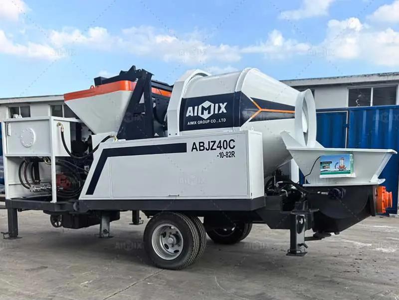 Concrete Pump with Mixer for More Construction Projects
