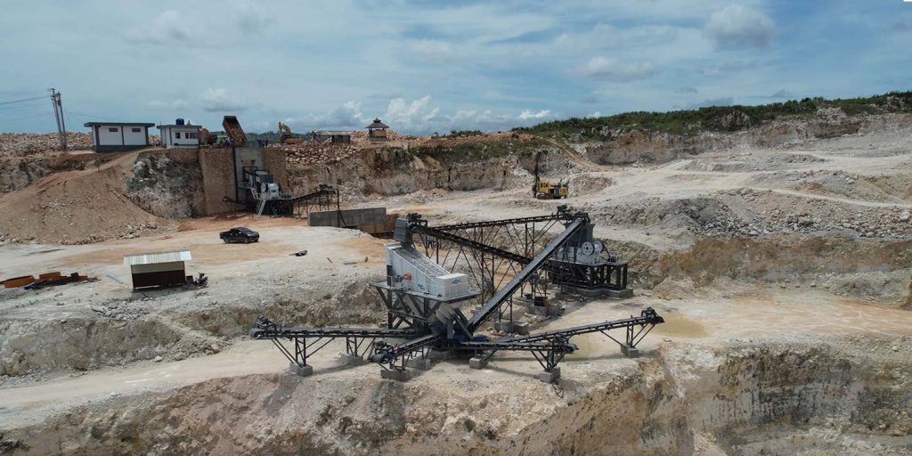 200tph Limestone crusher machine plant operation in Indonesia