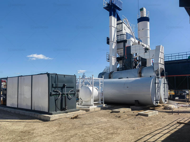 ALQ80 asphalt batching plant stationary type from Macroad in Mongolia